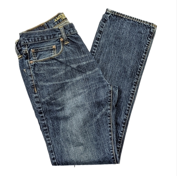 AMERICAN Eagle slim straight jeans sz 32 - Picture 2 of 8